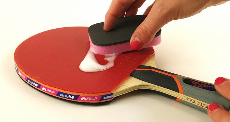How to clean ping pong paddle