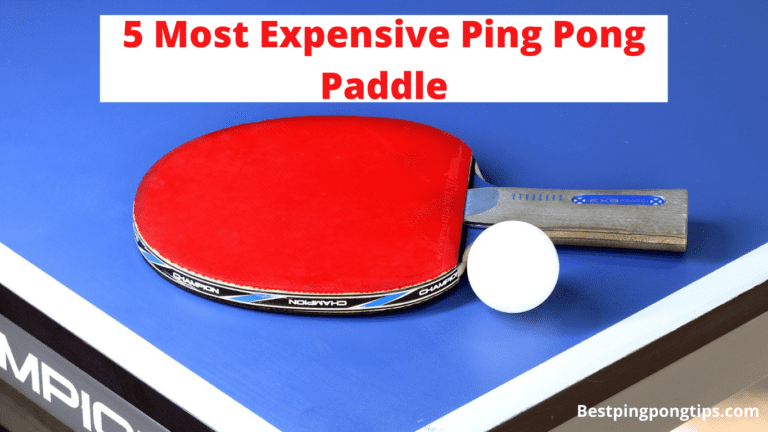 Most Expensive Ping Pong Paddle