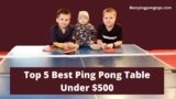 Top 5 Best Ping Pong Table Under $500: Budget killer In 2023